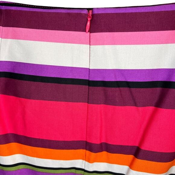 Liz Claiborne Women's Pencil Skirt Beach Rose Purple Pink White Stripe Sz 12 NWT - Picture 5 of 10
